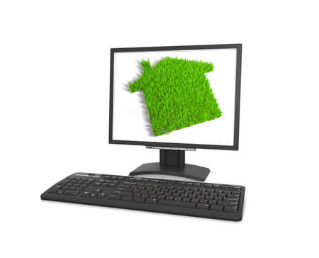 Modern computerの写真素材
