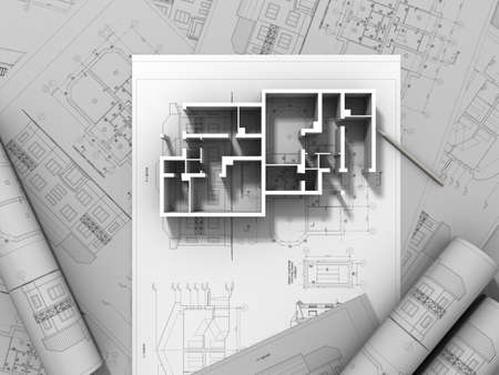 3D plan drawing
の写真素材
