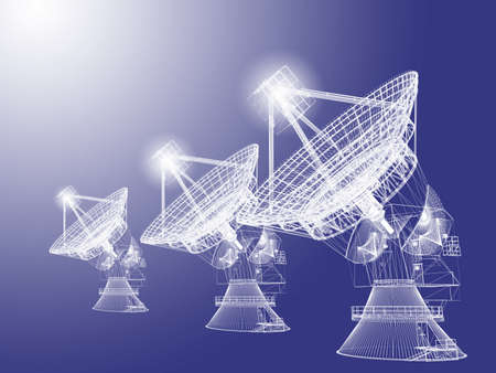 Satellite dishの写真素材