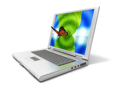 Laptopの写真素材