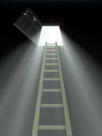 Exit from the darkの写真素材