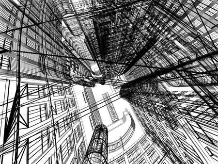 Abstract architectureの写真素材