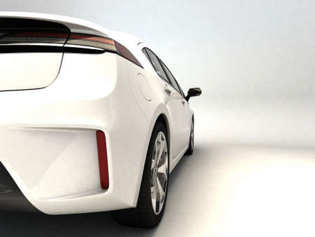 White sports car の写真素材