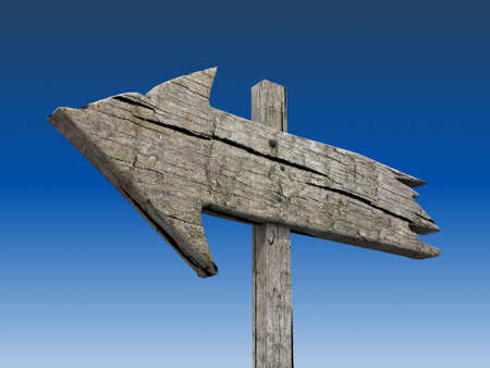 Old wood sign