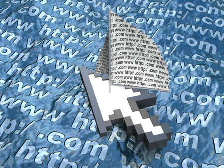 Electronic oceanの写真素材