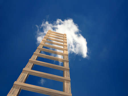 Sky ladderの写真素材