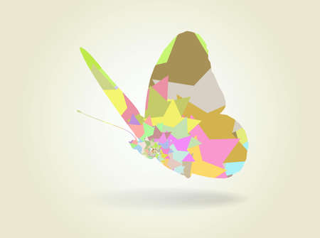 Vector illustration of  colored butterflyのイラスト素材