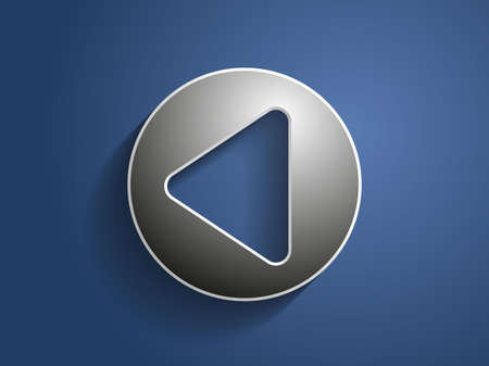 3d Vector illustration of back button のイラスト素材