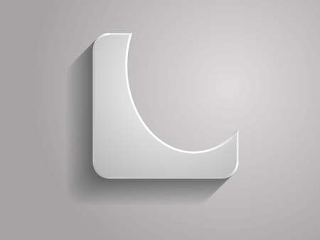 Icon of Letter. The font is developed by meのイラスト素材