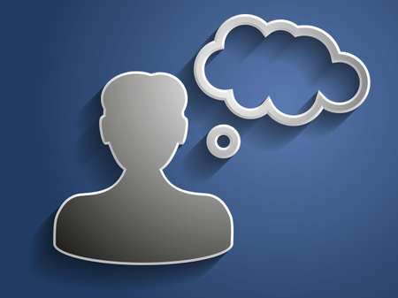 3d Vector illustration of communication icon のイラスト素材