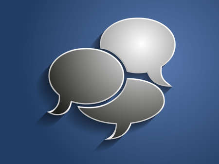 3d Vector illustration of communication icon 