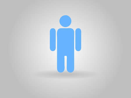 Flat icon of businessmanのイラスト素材
