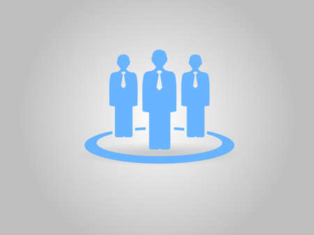 Flat icon of team workのイラスト素材