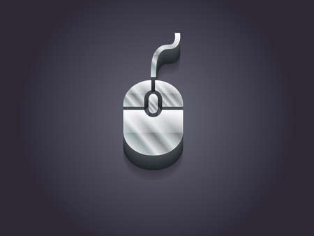 3d Vector illustration of a mouse icon