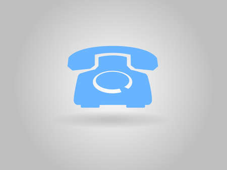 Flat icon of a phoneのイラスト素材