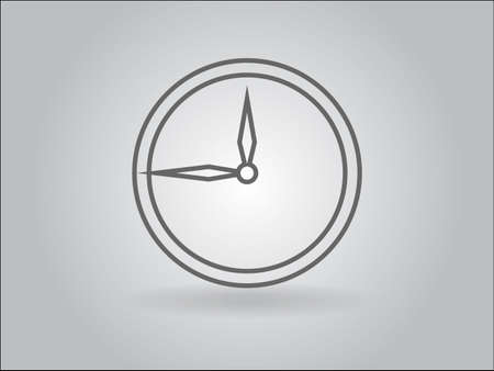 Flat  icon of clockのイラスト素材