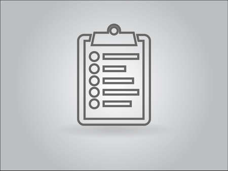 Flat icon of clipboardのイラスト素材