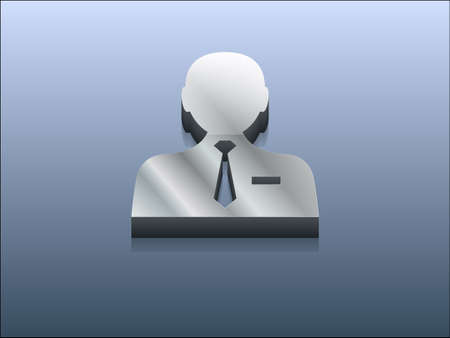 3d Vector illustration of  businessman iconのイラスト素材