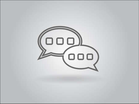 Flat  icon of a communicationのイラスト素材