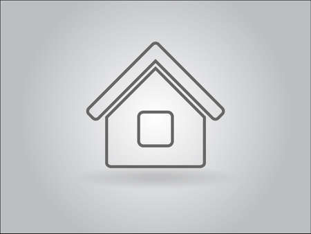 Flat icon of homeのイラスト素材