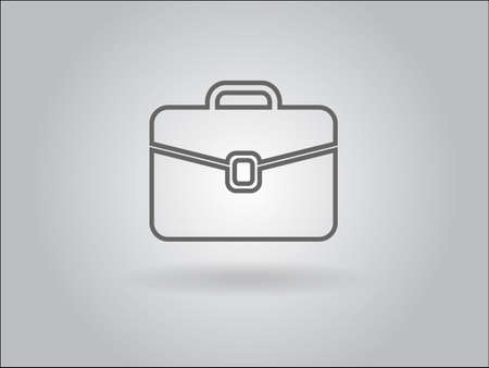 Flat icon of briefcaseのイラスト素材