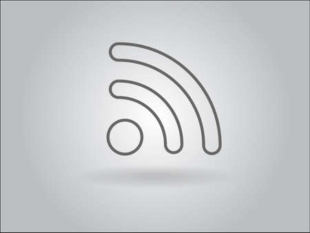 Flat icon of rssのイラスト素材