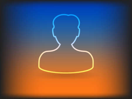 Flat icon of businessmanのイラスト素材