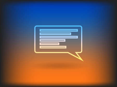 Flat icon of a communication