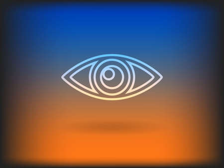 Flat icon of supervisionのイラスト素材