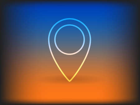 Flat icon of markerのイラスト素材