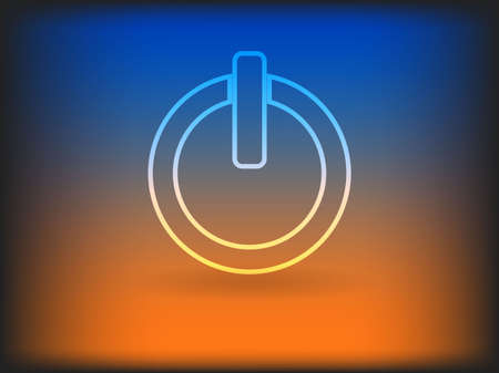 Flat icon of powerのイラスト素材