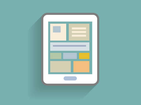 Flat icon of touchpadのイラスト素材