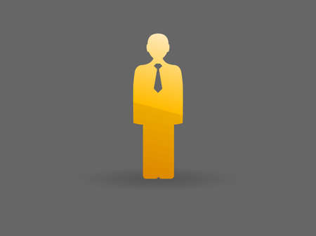 Flat icon of businessmanのイラスト素材