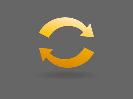 Flat icon of cyclicのイラスト素材