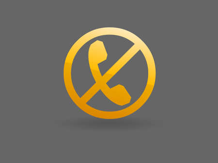 turn off phone iconのイラスト素材