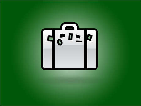 Flat icon of bagのイラスト素材