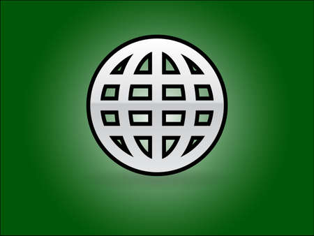Flat icon of globeのイラスト素材