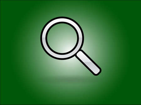 Flat icon of loupeのイラスト素材