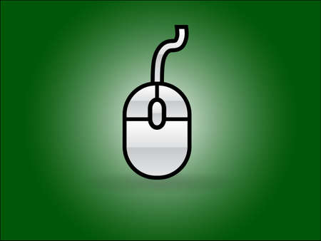 Flat icon of mouseのイラスト素材