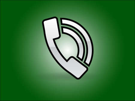 Flat icon of a phoneのイラスト素材