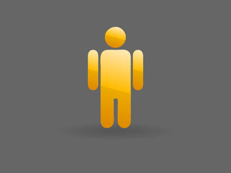Flat icon of businessmanのイラスト素材