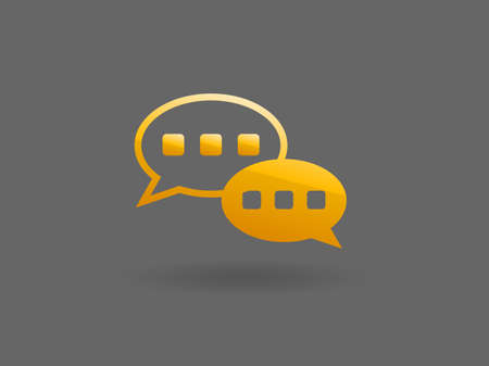 Flat  icon of a communicationのイラスト素材