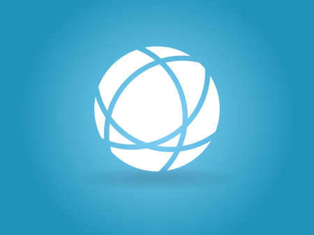 Flat icon of globeのイラスト素材
