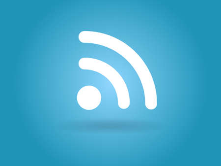 Flat icon of rss