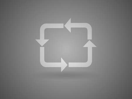 Flat icon of cyclicのイラスト素材