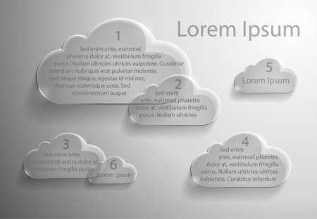 Cloudly concept backgroundのイラスト素材