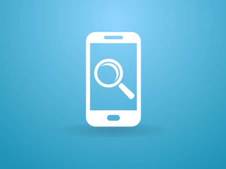 mobile searchのイラスト素材