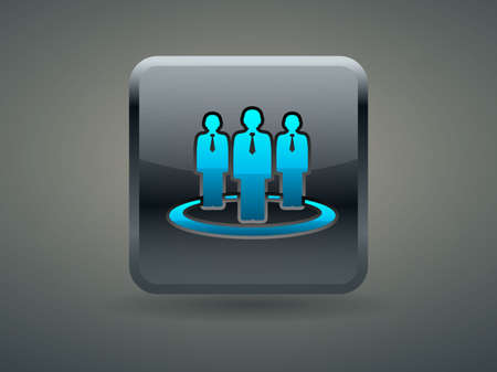 3d Vector illustration of  team iconのイラスト素材