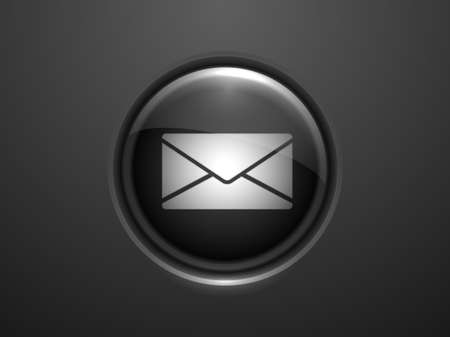 3d Vector illustration of mail iconのイラスト素材