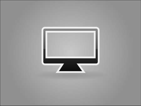 Flat icon of monitorのイラスト素材
